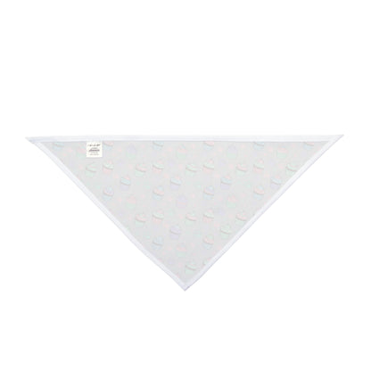 Cupcake Pattern Pet Bandana — Pastel Sweets Dog & Cat Accessory