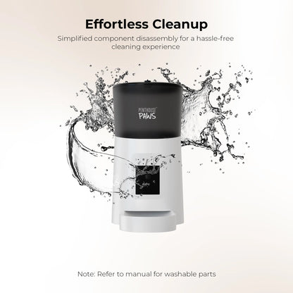 Smart HD Feeder, Automatic Pet Food Dispenser, 6L, 1080P Camera, 2-Way Audio, Backup Power, 15 Meals/Day, White, for Cat & Dog