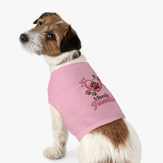 Moms Favorite Puppy Shirt/ Adorable Heart and Paw Dog Tee
